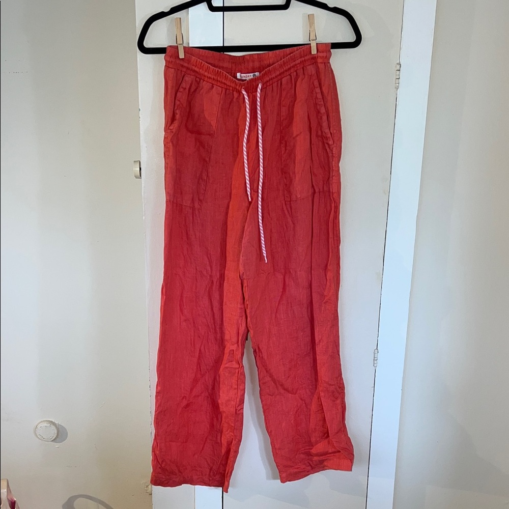 Sundry anthropologie Red Drawstring Pants